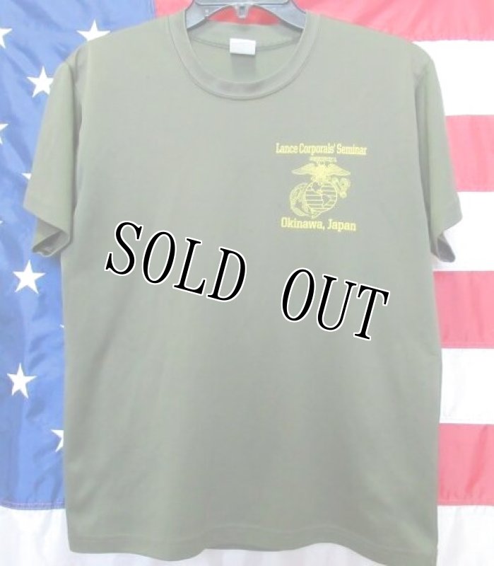 画像1: 米軍放出品 USMC　Lance Corporals’Seminar Okinawa,Japan　Tシャツ　MEDIUM (1)