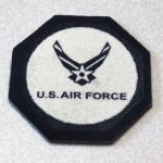 画像1: 米軍放出品 U, S, AIR FORCE　ロゴマット (1)
