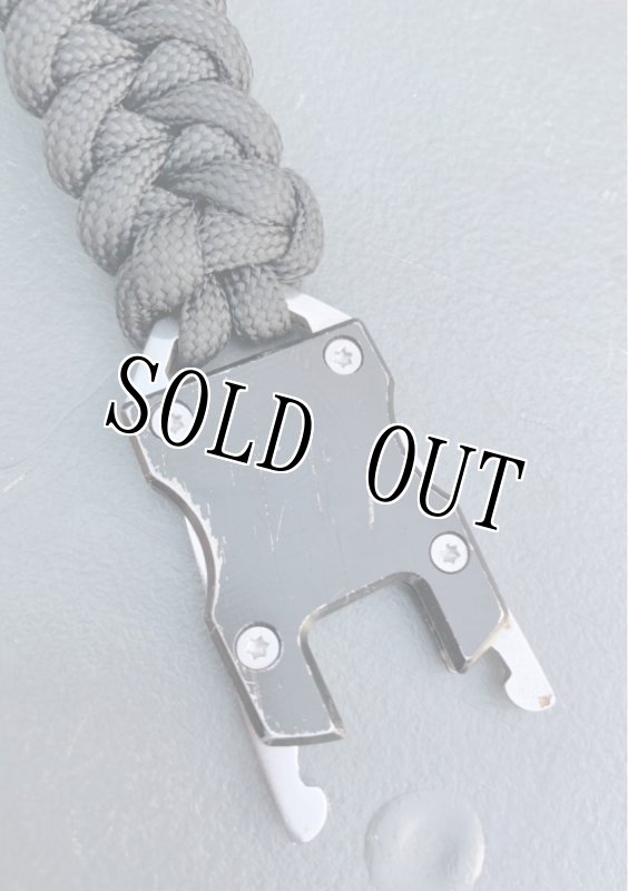 画像5: 米軍放出品 パラコード ブレス ナイフ  ブラック (5)