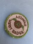 画像1: 米軍放出品 ASSHOLE MERIT BADGE　ワッペン (1)