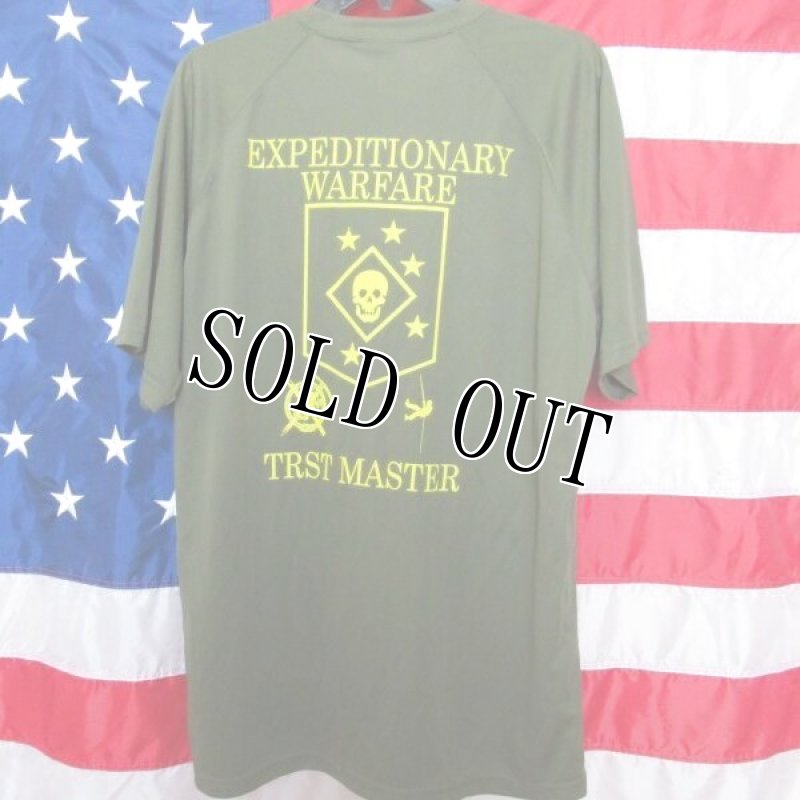画像4: 米軍実物 EXPEDITIONARY WARFARE TRST MASTER Tシャツ DRY OD  XL (4)