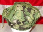 画像3: 米軍実物　AOR2　US NAVY CAP　7 1/2 (3)