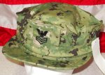 画像1: 米軍実物　AOR2　US NAVY CAP　7 3/4 (1)