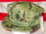 画像1: 米軍実物　AOR2　US NAVY CAP　7 3/4 (1)