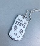 画像3: 米軍放出品 VANGUARD Military Brat Dog Tag - Born to Serve (3)