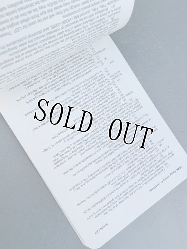 画像6: 米軍実物 USMC RANGE SAFETY POCKET GUIDE 海兵隊 エリアガイド (6)