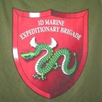 画像1: 米軍実物　3D　MEB　OKINAWA JAPAN　Tシャツ　MEDIUM (1)