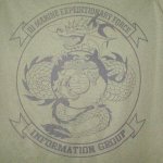 画像1: 米軍実物　3D　MEF　OKINAWA JAPAN　Tシャツ　LARGE (1)