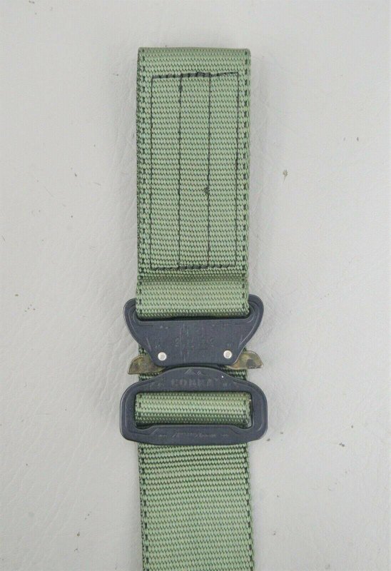 画像4: 米軍実物 STRAP LITTER    ナイロン ベルト Cobra Buckle 45mm OD (4)