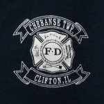 画像2: 米軍放出品　CHEBANSE TWP,　Fire　Dept　スウェットトレーナー　LARGE (2)