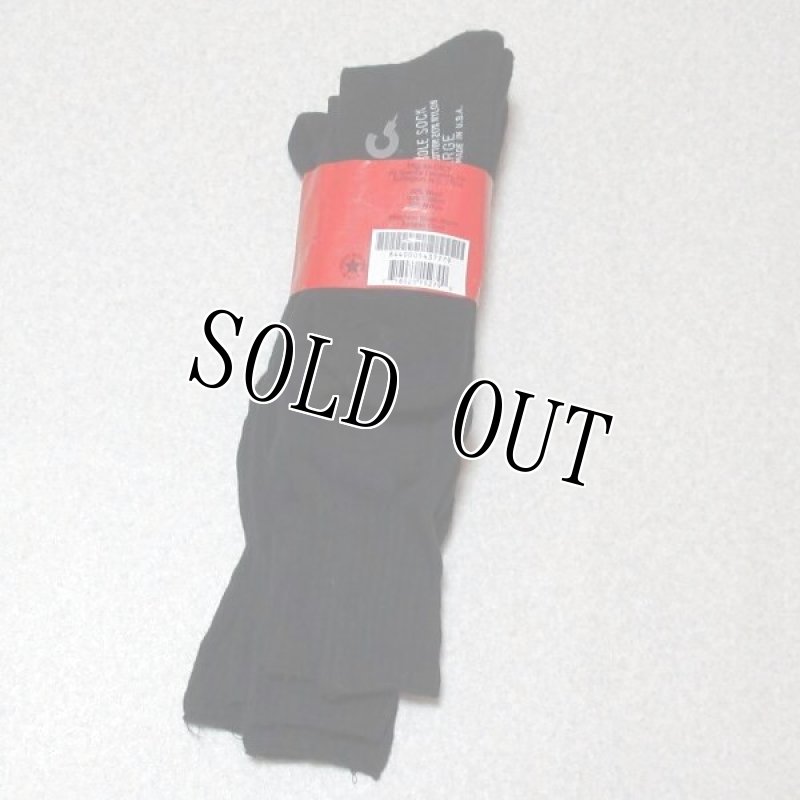 画像3: 米軍実物 GI　ブーツソックス BLACK　3P　LARGE (3)