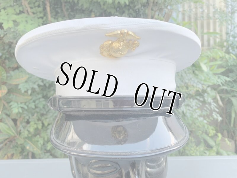 画像2: 米軍実物 US MARINE ドレス キャップ/バッグセット  7 (2)