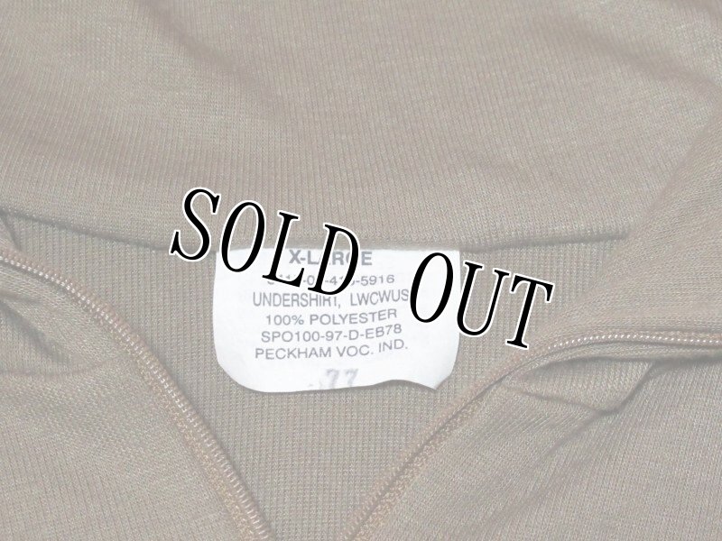 画像4: 米軍実物　ロングスリーブ アンダーシャツ　X-LARGE (4)