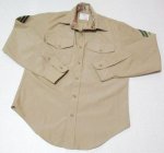 画像1: 米軍実物,USMC　サービスドレス長袖シャツ　15 1/2　34 (1)