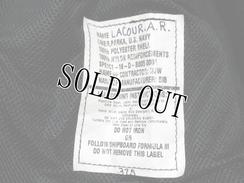 画像5: 米軍実物, US NAVY 　ポーラテックフリース　ブラック　S-LONG (5)