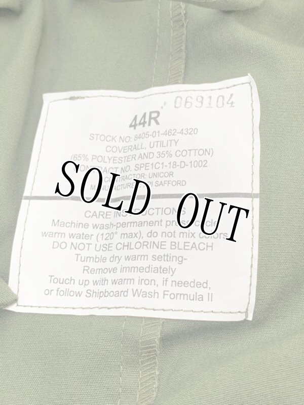 画像5: 米軍実物 カバーオール/つなぎ 44R OD (5)