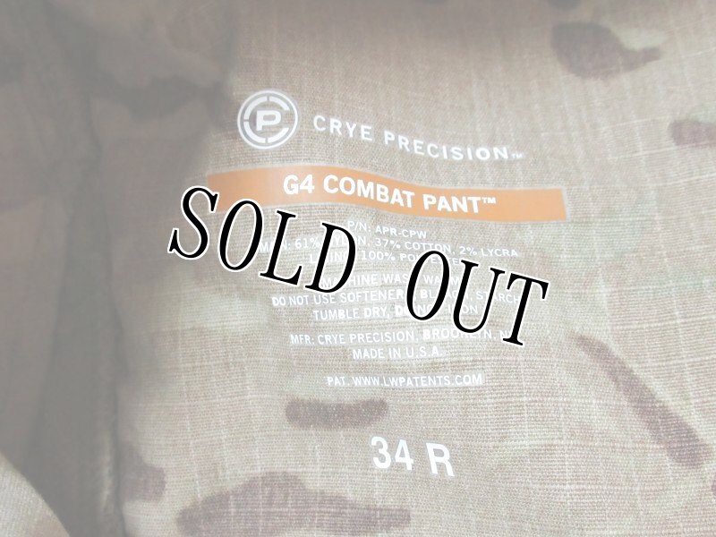 画像4: 米軍放出品,Crye Precision G4 コンバットパンツ マルチカム 34REGULAR (4)