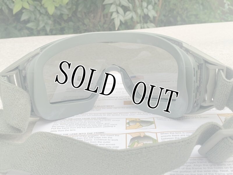 画像9: 米陸軍実物 REVISION  APEL ゴーグル フォリッジグリーン 防弾 レンズセット (9)