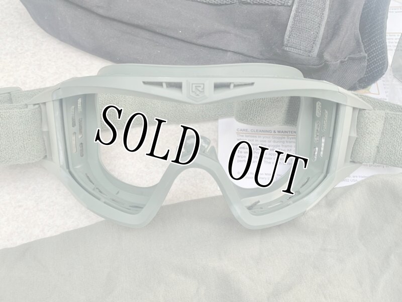 画像2: 米陸軍実物 REVISION  APEL ゴーグル フォリッジグリーン 防弾 レンズセット (2)