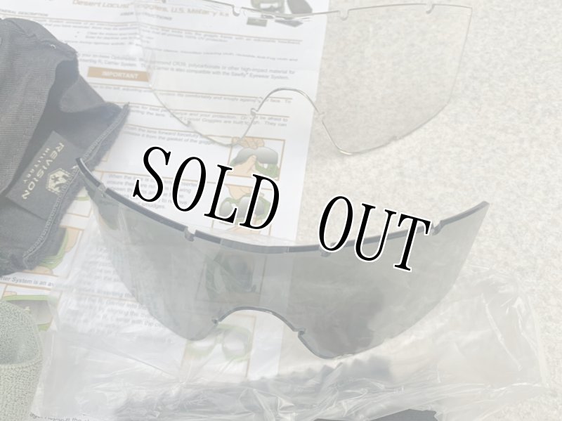 画像3: 米陸軍実物 REVISION  APEL ゴーグル フォリッジグリーン 防弾 レンズセット (3)