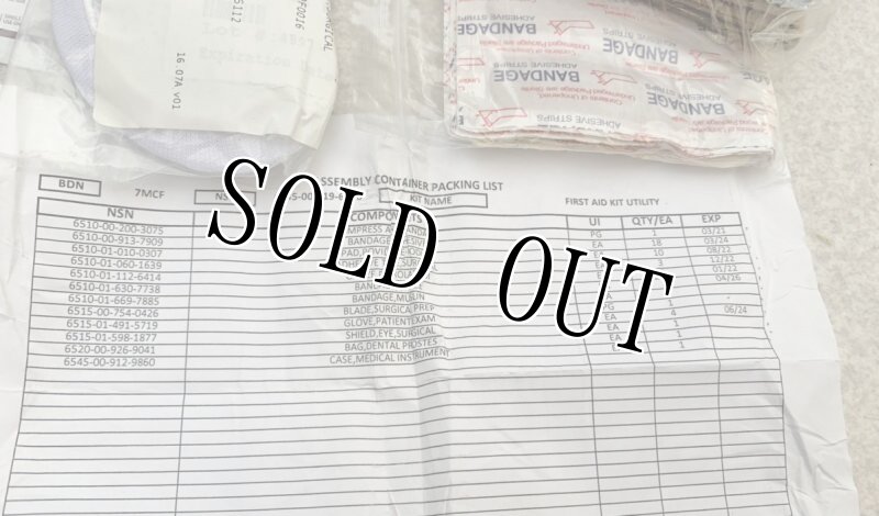 画像12: 米軍実物 FIRST AID KIT GENERAL PURPOSE ファーストエイド (12)