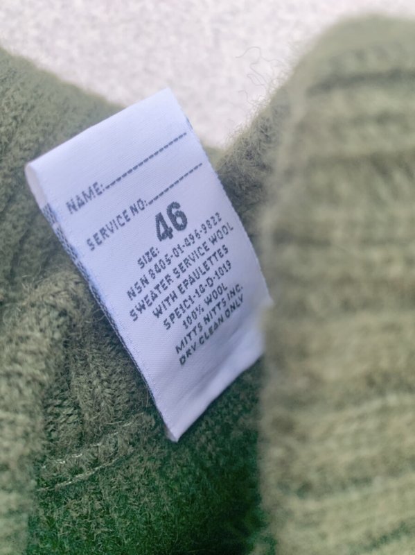 画像4: 米軍実物 USMC コマンドセーター 46 (4)