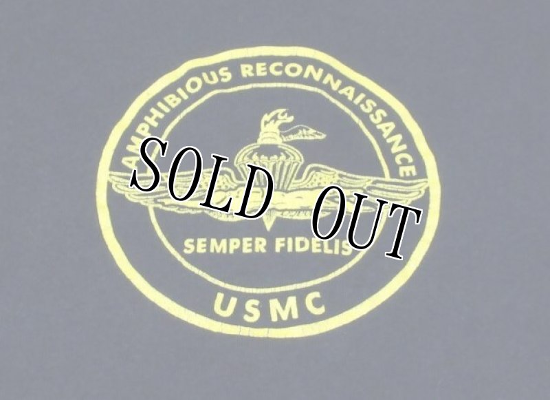 画像3: 米軍実物 AMPHIBIOUS RECONNAISSANCE USMC  ロングスリーブTシャツ LARGE (3)