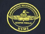 画像1: 米軍実物 AMPHIBIOUS RECONNAISSANCE　USMC　 ロングスリーブTシャツ　LARGE (1)