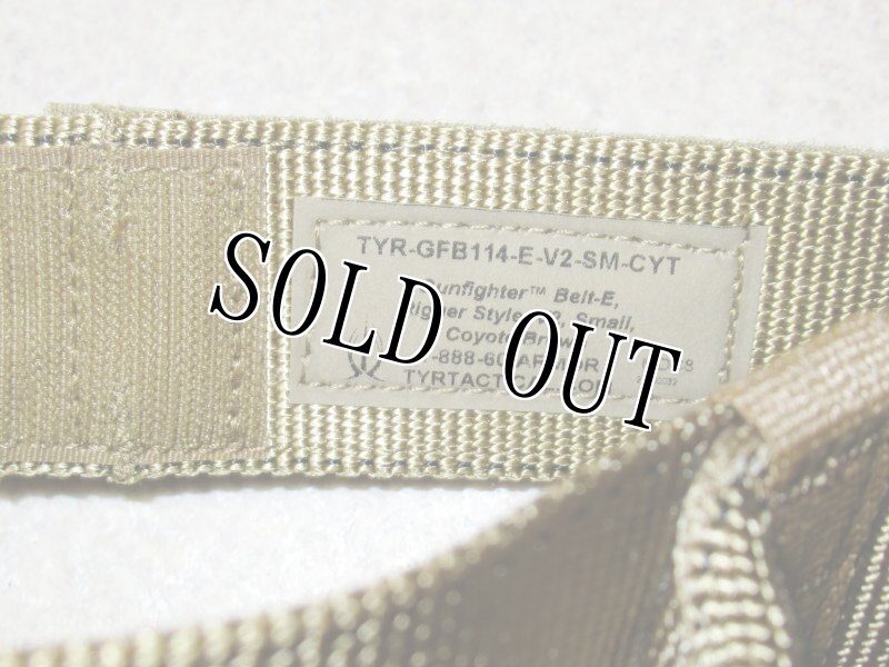 画像3: 米軍実物 TYR TACTICAL GUNFIGHTER BELT コヨーテ　SMALL (3)