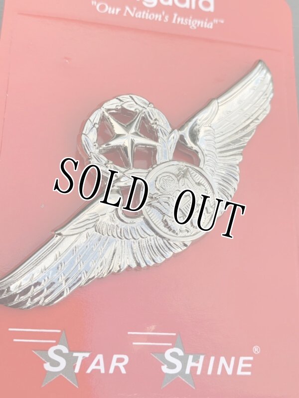 画像2: 米軍放出品 KOREAN WAR STERLING  AIR FORCE  AIR CREW COMMAND PILOT WINGS BADGE (2)