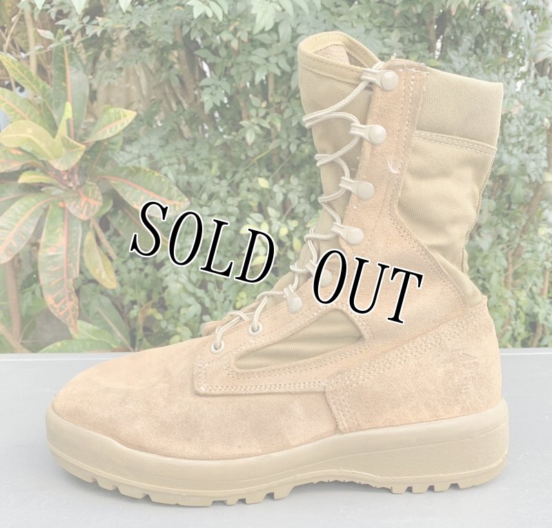 画像2: 米軍実物 BELLEVILLE 590  デザートブーツ 8.5 W  (2)