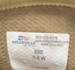 画像10: 米軍実物 BELLEVILLE 590  デザートブーツ　8.5 W　 (10)