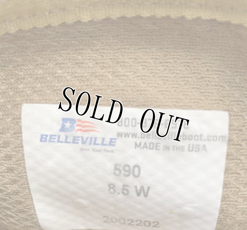 画像10: 米軍実物 BELLEVILLE 590  デザートブーツ 8.5 W  (10)