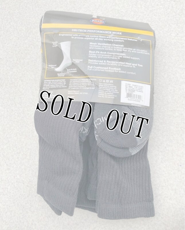 画像3: 米軍放出品 Genuine-Dickies Men's Dri-Tech Performance Crew Work Sock 6 (3)