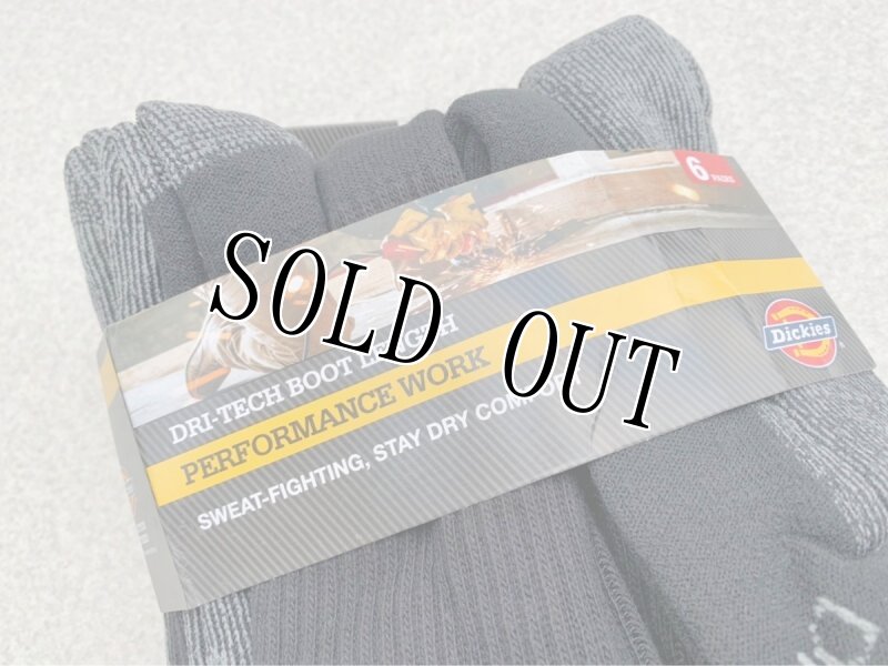画像2: 米軍放出品 Genuine-Dickies Men's Dri-Tech Performance Crew Work Sock 6 (2)