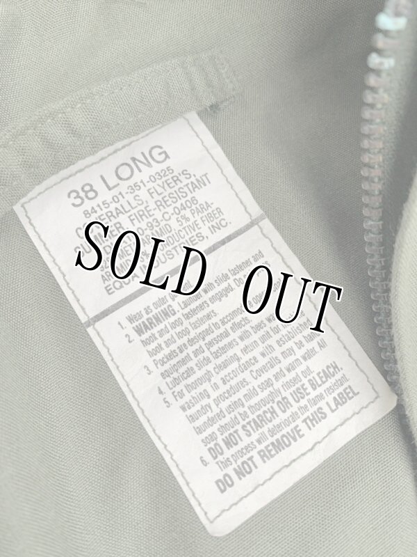 画像10: 米軍実物 CWU27/P フライトスーツ 38 LONG  recon marsoc (10)