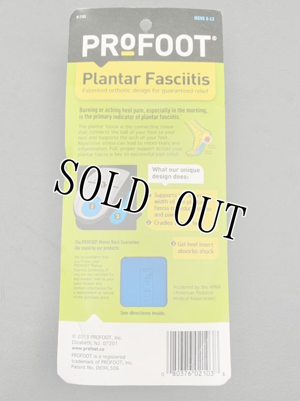画像2: 米軍放出品 Profoot, Plantar Fasciitis, Mens 8-13, 1 Pair (2)