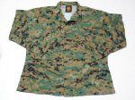 画像1: 米軍実物,USMC　ウッドマーパットジャケット　L-SHORT (1)