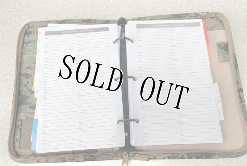 画像2:  海兵隊放出品 USMC システム手帳/バインダー (2)