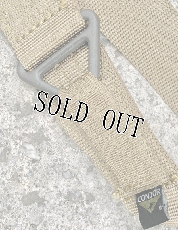 画像3: 米軍放出品 CONDOR リガー ベルト TAN　S/M (3)