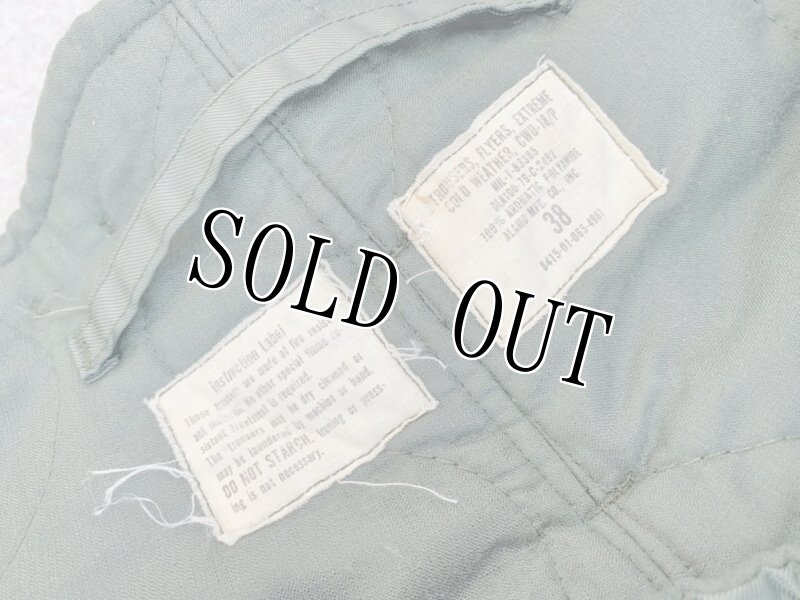 画像10: 米軍実物 TROUSERS,FLYERS,  EXTREME, COLD WEATHER CWU-18/P (10)