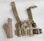 画像4: 米軍実物 BLACKHAWK LEG HOLSTER U.S.M.C 官給品 ホルスター (4)