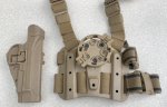 画像3: 米軍実物 BLACKHAWK LEG HOLSTER U.S.M.C 官給品 ホルスター (3)