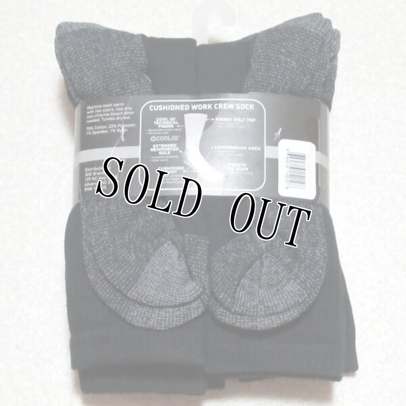 画像3: 米軍放出品 WORK IQ SOFT.STRONG.INTELLIGENT. 6PAIR SOCKS LARGE (3)