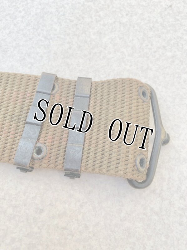 画像5: 米軍実物 LC-2 OD ピストル ベルト 強化ナイロン 金属バックル 1974年製  (5)