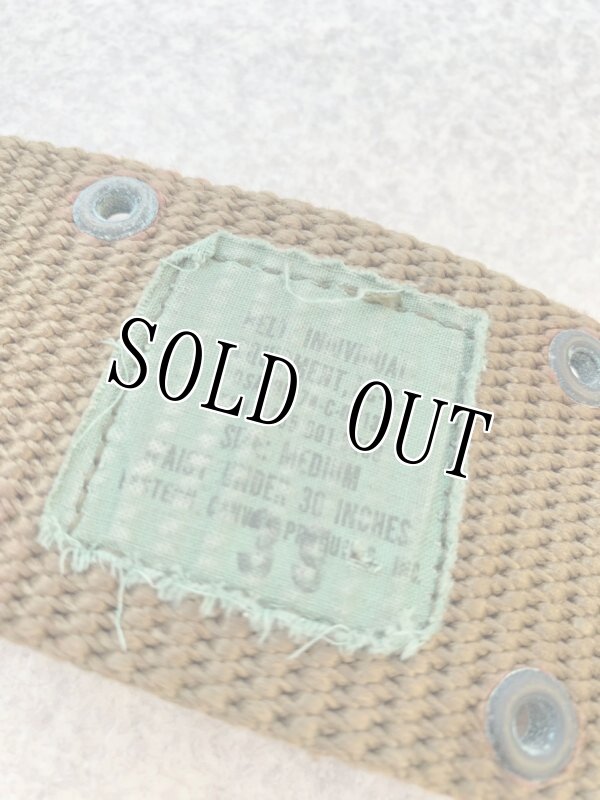 画像7: 米軍実物 LC-2 OD ピストル ベルト 強化ナイロン 金属バックル 1974年製  (7)