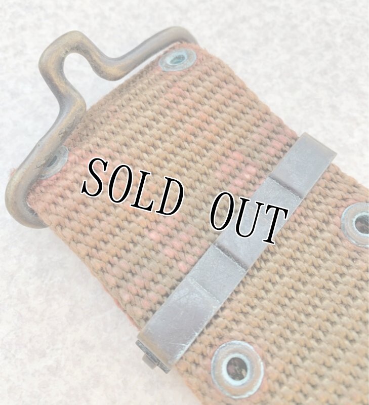 画像6: 米軍実物 LC-2 OD ピストル ベルト 強化ナイロン 金属バックル 1974年製  (6)