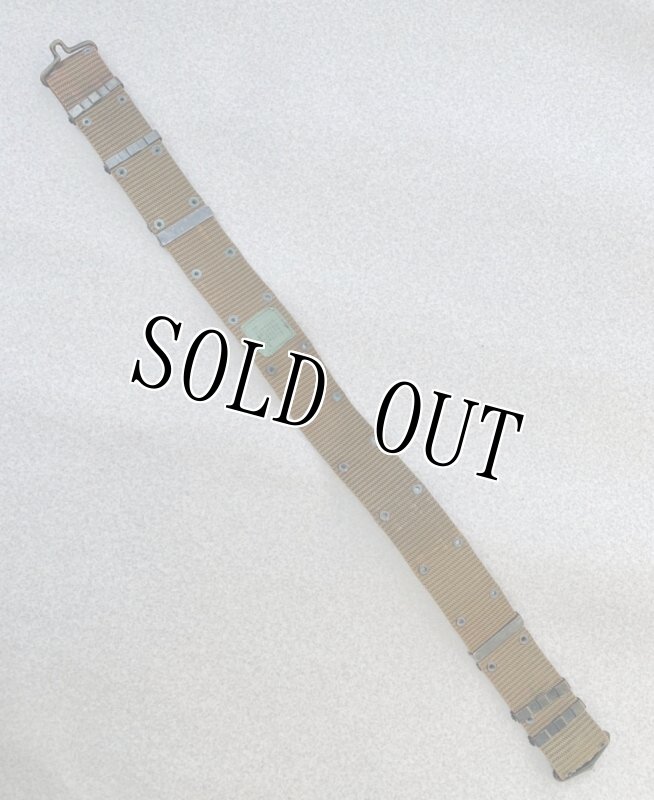 画像3: 米軍実物 LC-2 OD ピストル ベルト 強化ナイロン 金属バックル 1974年製  (3)