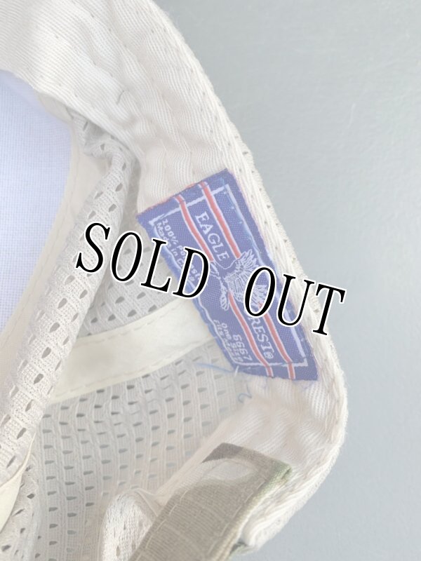 画像8: 米軍放出品 EAGLE CREST ベルクロ付きメッシュキャップ マルチカム (8)