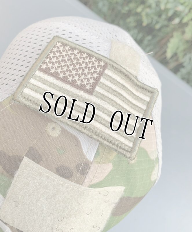 画像6: 米軍放出品 EAGLE CREST ベルクロ付きメッシュキャップ マルチカム (6)